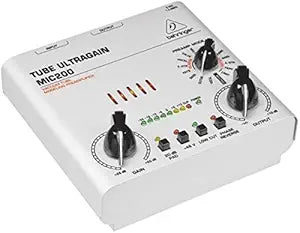 Behringer MIC200 TUBE ULTRAGAIN Vacuum Tube Preamplifier — main product image