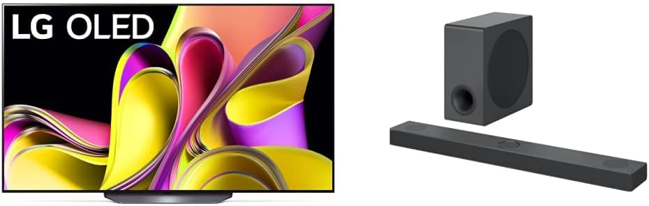 LG OLED65B3PUA B3 65-Inch 4K OLED TV + S80QY Soundbar