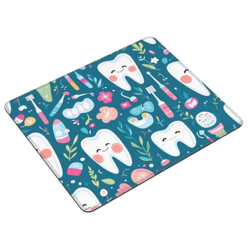 Cute Tooth Fairy Dental-Themed Desk Mouse Pad with Non-Slip Base — main product image