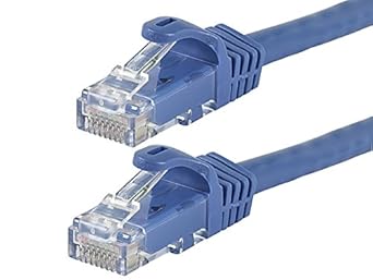 Monoprice 111278 Flexboot Cat6 Ethernet Patch Cable 20ft Blue