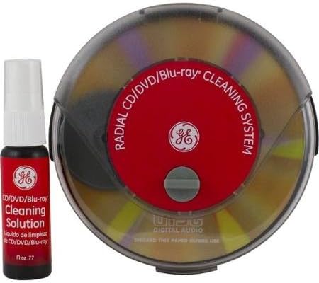 GE 32597 Radial CD/DVD/Blu-ray Cleaning System