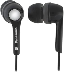 Panasonic RP-HNJ200-K Black Neckstrap Earbud Headphones — main product image