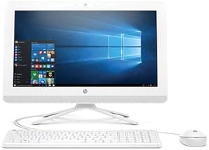 HP 20-aio 19.5" All-in-One Desktop Celeron, 500GB, White