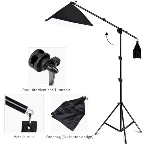 XJPWZER Photo Studio Kit with Softbox Lighting and Backdrops — main product image