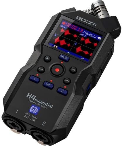 Zoom H4essential 4-Track 32-Bit Float Audio Recorder Bundle