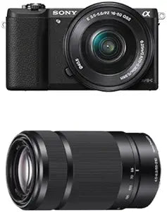 Sony Alpha a5100 Mirrorless Camera with 16-50mm & 55-210mm Lenses — main product image