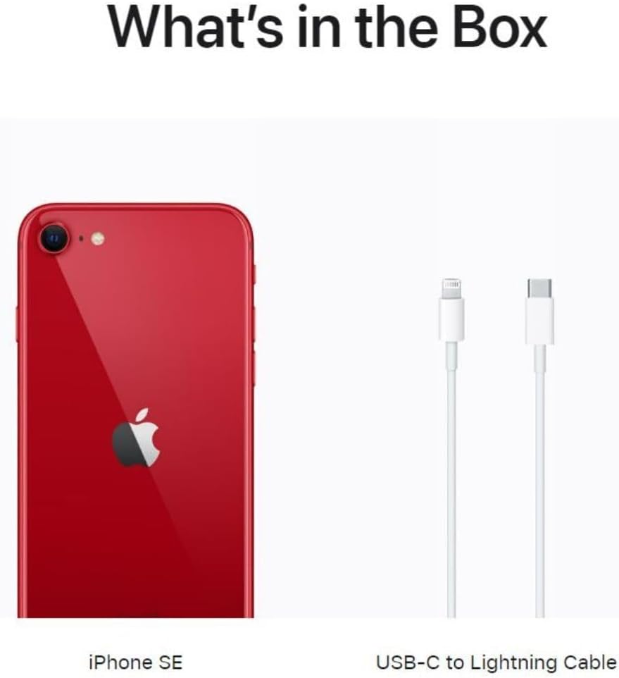 Apple A2595 iPhone SE 3rd Gen 64GB Red Renewed