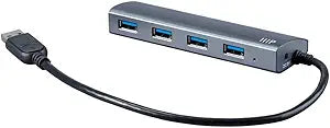 Monoprice 121670 4-Port USB 3.0 Hub Aluminum — main product image