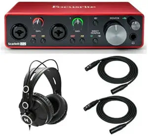 Focusrite Scarlett 2i2 3rd Gen Audio Interface Bundle