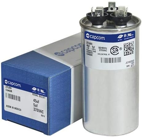 GE 97F9895 Genteq Capacitor 45/5 uf 370V — main product image