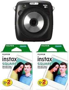 Fujifilm instax SQUARE SQ10 Hybrid Instant Camera Black + Film