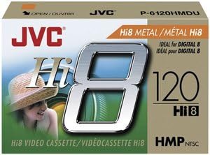JVC P6120HMDU 120-Minute Hi8 Metal Particle Video Tape