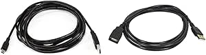Monoprice USB A to Mini-B 5pin & A Female Extension Cable — main product image