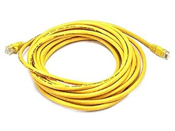 Monoprice 105016 Cat6 Ethernet Cable - 20 Feet Yellow
