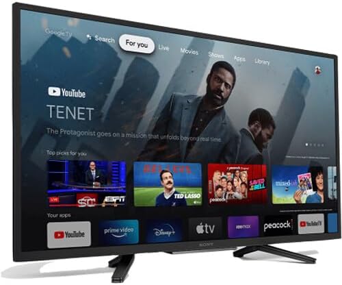 Sony KD32W830K 32-inch HD HDR Smart LED TV Bundle Renewed