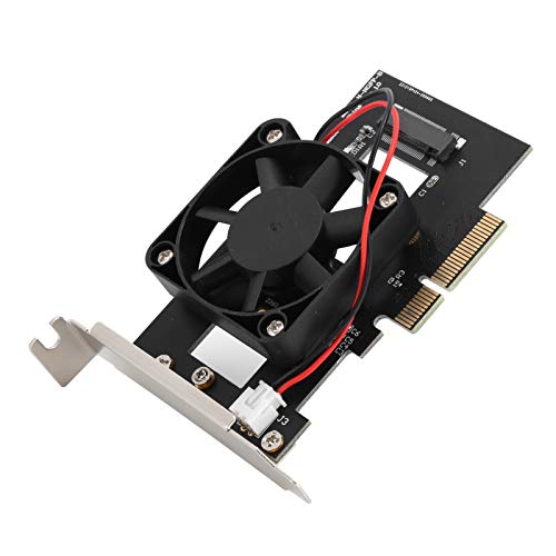 Aurovibe NVMe M.2 to PCIe x4 Adapter Card with Cooling Fan — main product image