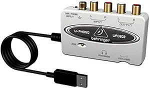 Behringer UFO202-BK USB Audio Interface Vinyl Conversion Kit