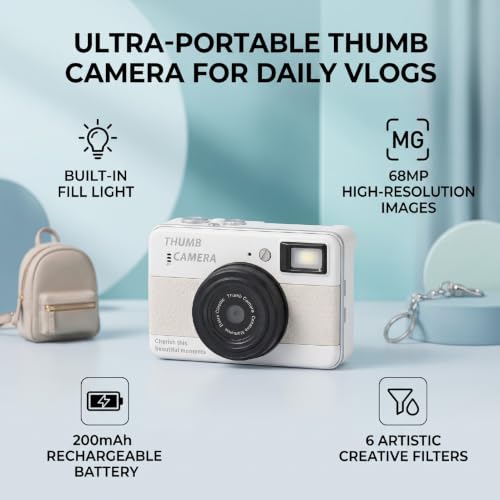 UPALDHOU Mini CCD Pocket Digital Camera with 1080P Video — main product image