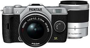 Pentax 11533 Q7 Double Zoom Lens Kit Silver