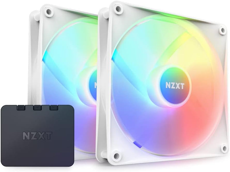 NZXT RF-C14DF-W1 F140 RGB Core Twin Pack White Fans — main product image