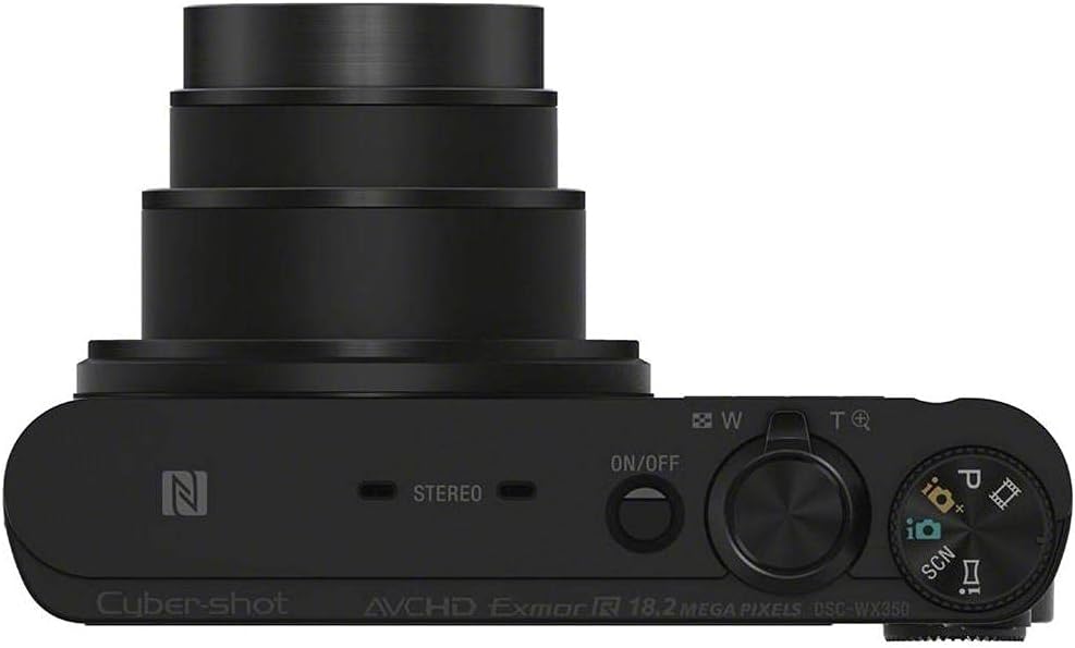 Sony DSCWX350/B 18MP Digital Camera Black 20x Zoom