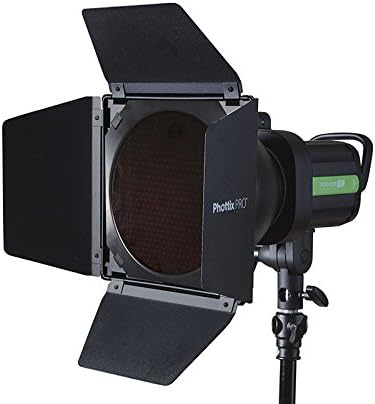 Phottix PH82328 Barn Doors, Grid, and Gel Kit