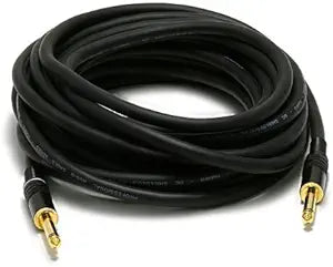 Monoprice 105499 25ft 1/4" TS Audio Cable 2-Pack