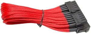 NZXT CB-24P-R Red Sleeved 24-Pin Premium Cable — main product image