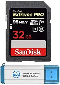 SanDisk SD_Extreme_Pro_R3 32GB SD Card Bundle - Fast Speed