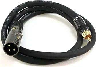 Monoprice 104776 XLR Male to RCA Male Cable 3ft