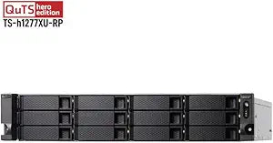 QNAP TS-H1277XU-RP-3700X-128G-US 2U 12-Bay QTS Hero NAS — main product image