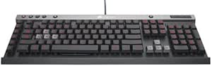 Corsair Raptor K30 Gaming Keyboard: Color Backlit, Rubber Dome