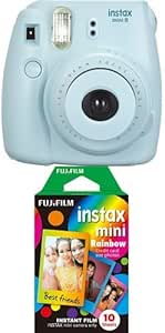 Fujifilm Instax Mini 8 Blue Instant Camera + Film