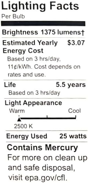 GE 87461 Reveal CFL 25W Soft White 3-Pack