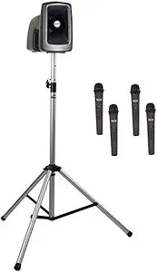 Anchor Audio MegaVox Basic 4 PA System Wireless Mics