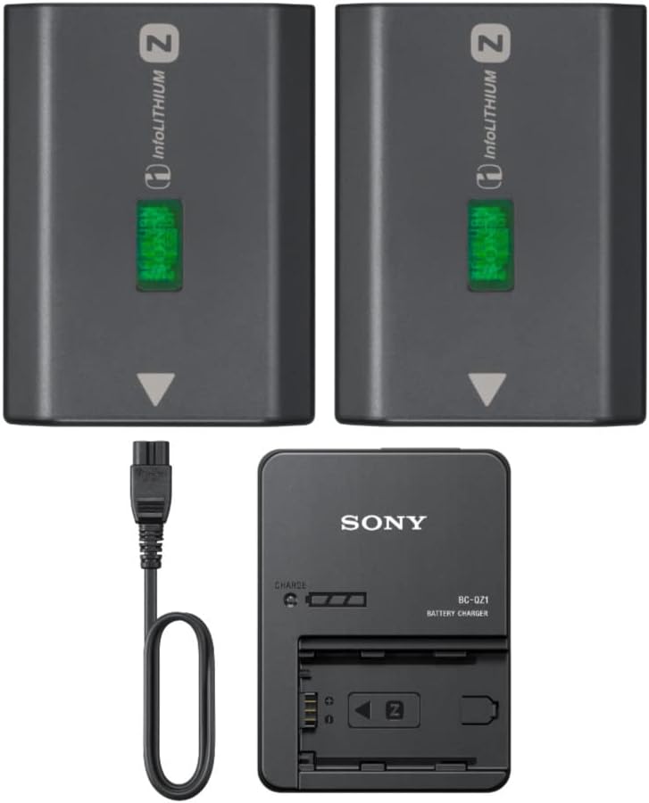 Sony NP-FZ100 Battery Charging Bundle for Alpha a7/a9 Series