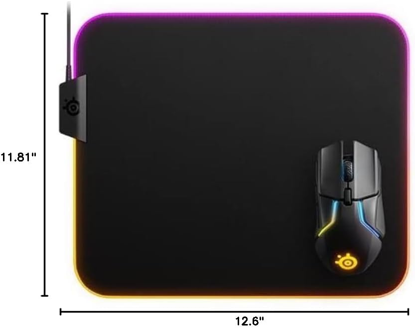 SteelSeries 63825 QcK Prism RGB Gaming Mouse Pad