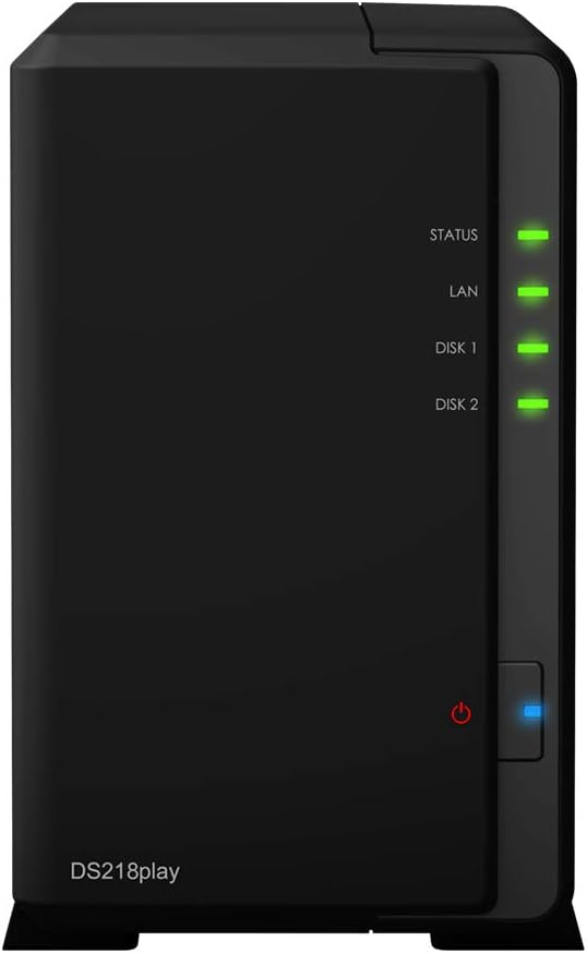 Synology ASISP84 DS218play 16TB HDD NAS Server — main product image