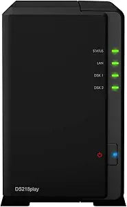 Synology ASISP83 DS218play NAS Server 4TB SSD Bundle — main product image