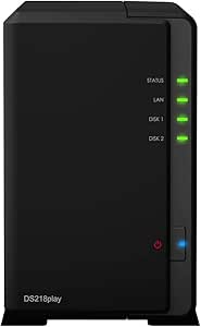 Synology DS218play 16TB HDD DiskStation NAS Server — main product image