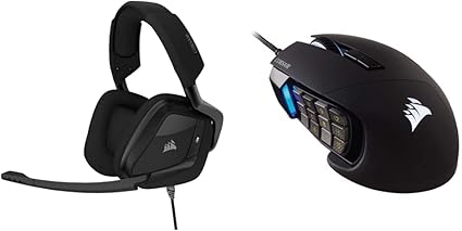 Corsair Void Elite Surround Gaming Headset and Scimitar RGB Mouse