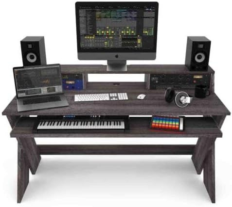 Glorious AMS-SOUND-DESK-PRO-WAL Studio Desk Workstation Walnut