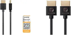 Monoprice High Speed HDMI Cable 2ft & 1.5ft 4K HDR