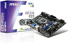 MSI H55M-E23 LGA1156 Micro ATX Motherboard — main product image