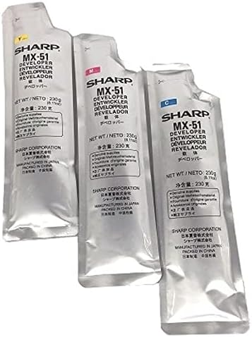 Sharp MX51NVSA Original Color Developer Cartridge — main product image