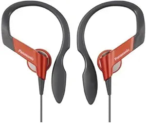Panasonic RP-HS33E-R Sport Clip-On Earphones Red — main product image