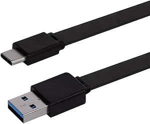 Monoprice 141940 Flat USB-C to USB-A 3.2 Cable 3ft — main product image