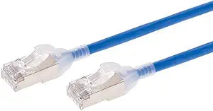 Monoprice 142969 Cat6A Ethernet Cable 3ft SlimRun Blue