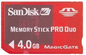 SanDisk 3716596 4GB Memory Stick PRO Duo PSP