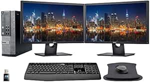 Dell 7010RL02 Optiplex PC Dual Monitors i5 480GB SSD
